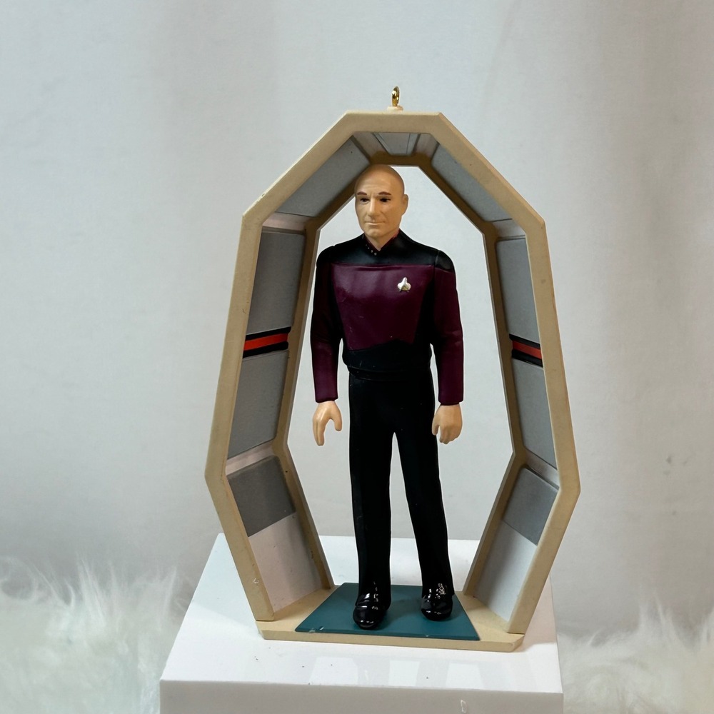 Star Trek TNG Picard Transporter Hallmark Ornament‎ 1995 PAR. PIC.